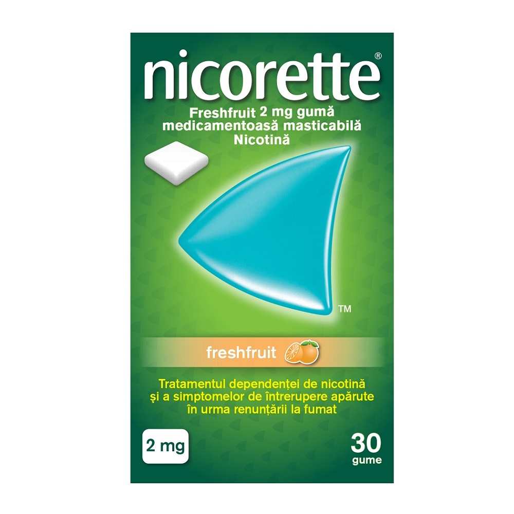 Nicorette Freshfruit 2mg 30 gume